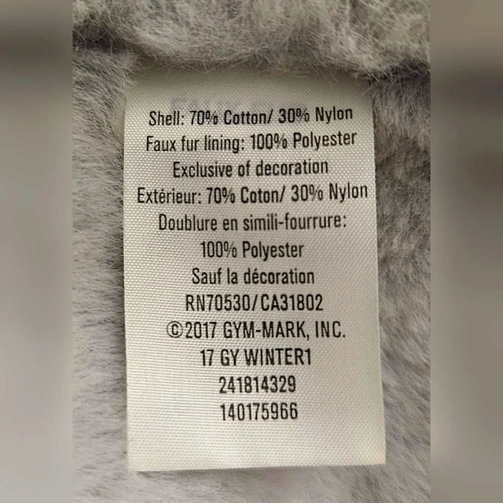 GYMBOREE JACKET GIRLS SZ S 5-6 GRAY PINK